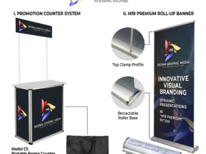 Roll Up Machines & Promotional Table